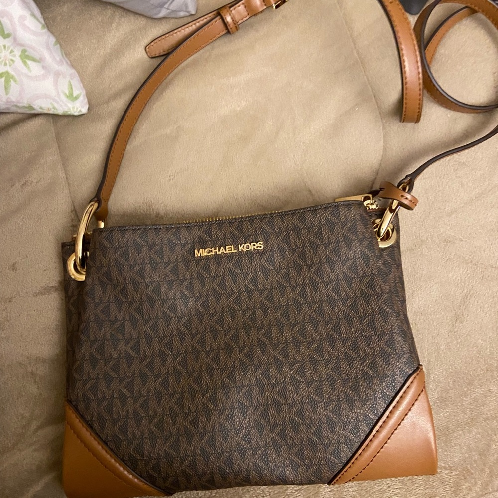 Brown Michael kors cross body bag